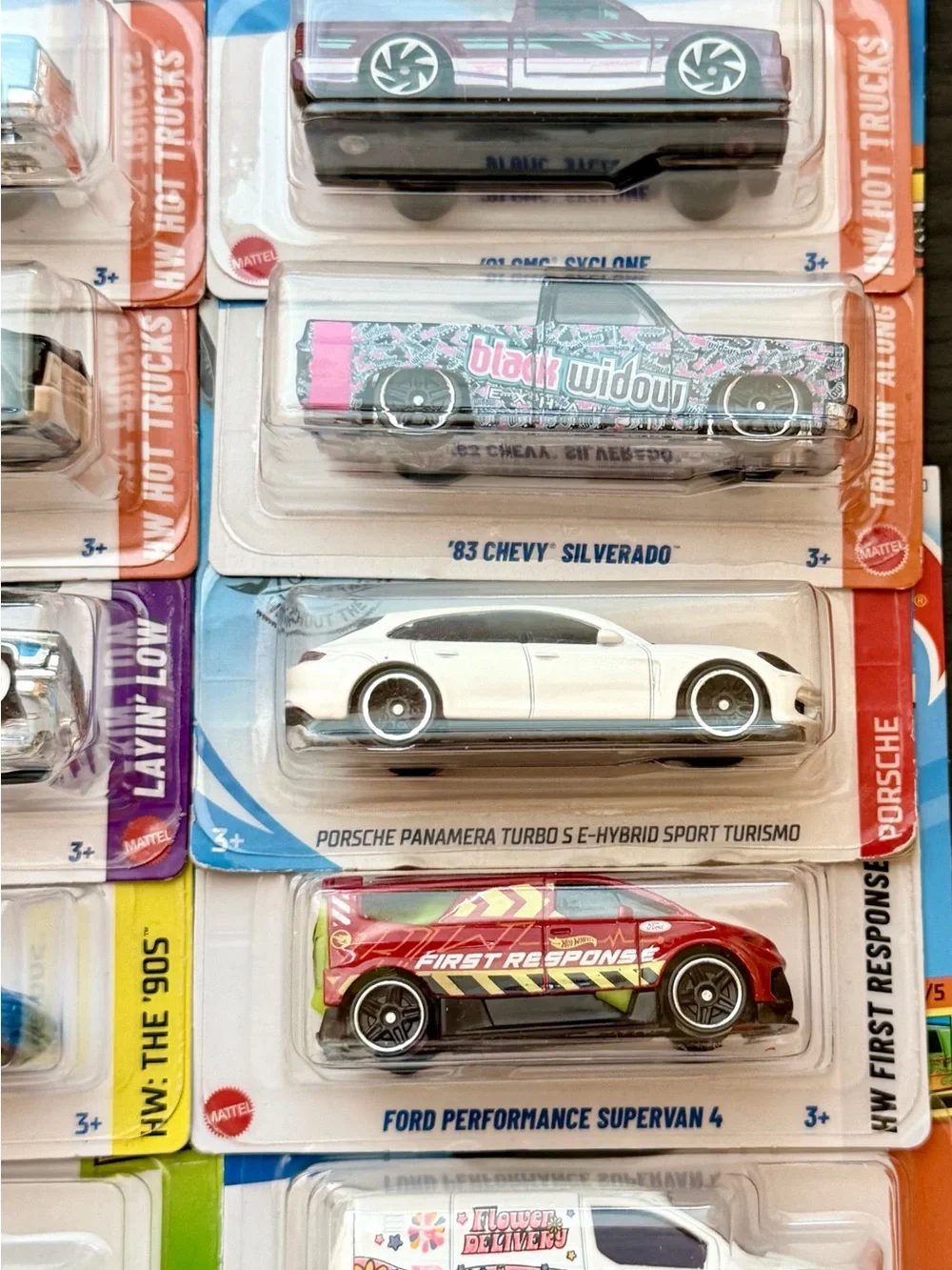 Bundle!! Buy one set, get the other for 5.00! Hot Wheels Lot of 10 Porsche Chevy